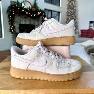 Women’s Nike Air Force 1 Pearl Pink with Gum Sole